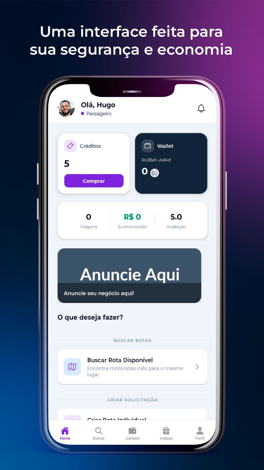Dividicar App Interface
